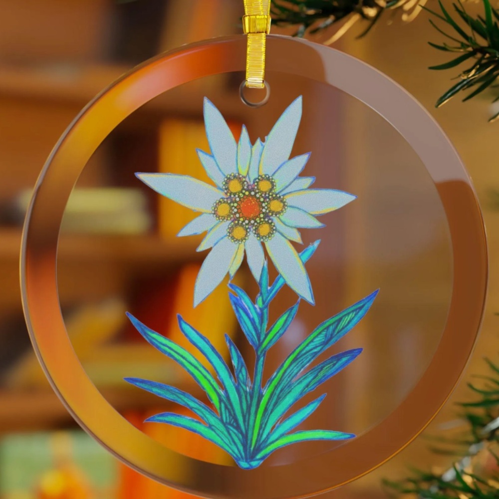 Edelweiss, White Flora, Christmas Decor, Botanist Lover Gift